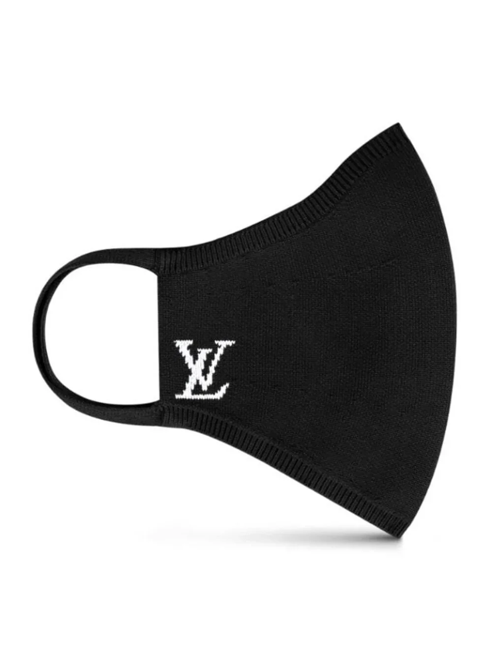 Louis Vuitton Mask Maille Black XL Embroidered Monogram Pouch